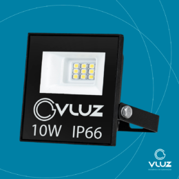 Refletor LED 10W SMD 6000K Slim Vluz Premium IP66 – 70x120mm