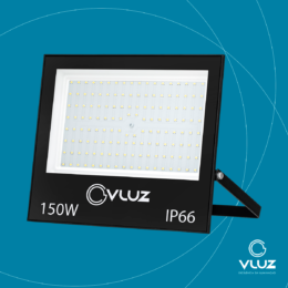 Refletor LED 150W SMD 6000K Slim Vluz Premium IP66 – 275x345mm