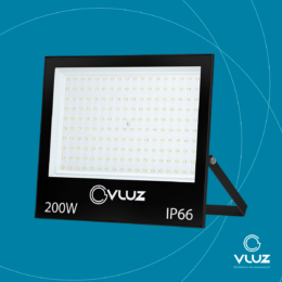 Refletor LED 200W SMD 6000K – Slim Vluz IP66 – 275x335mm