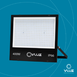 Refletor LED 400W SMD 6000K Slim Vluz IP66 – 400x445mm