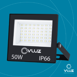 Refletor LED 50W SMD 6500K Slim Vluz Premium IP66 –  170x230mm